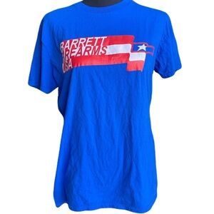 BARRETT Firearms Vintage Eagle Logo Red, White & Blue Tee Unisex Medium